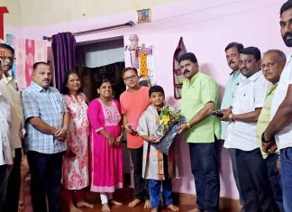 *” खेलो इंडिया ” मध्ये निवड झालेला वेंगुर्लेतील सक्षम म्हापुसकर चा भाजपा च्या वतीने सत्कार*